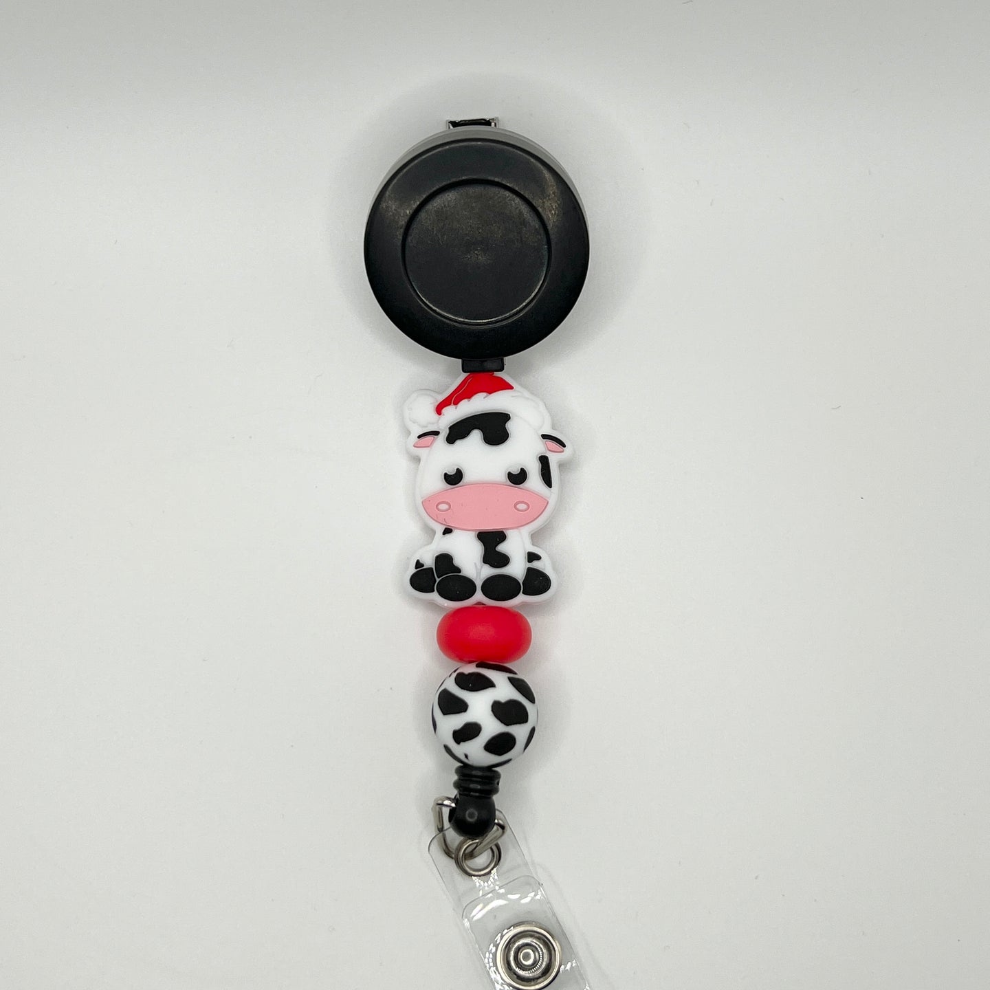 Christmas Cow Badge Reel